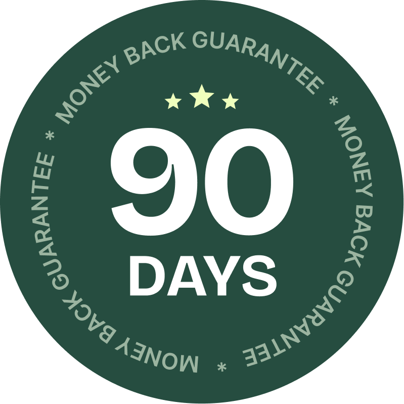 90-day money-back guarantee